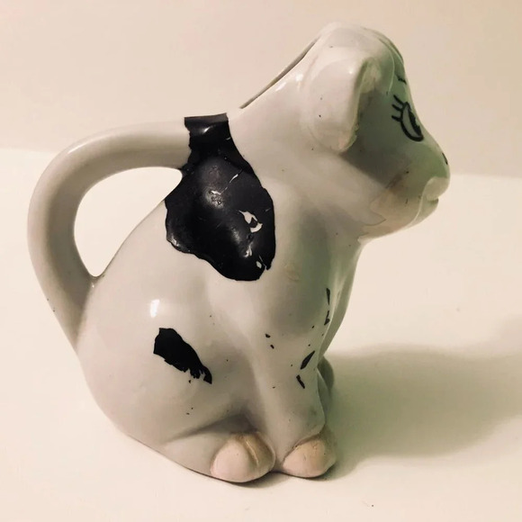 Vintage Ceramic Cow Creamer 4.5 Inch Tall Figurine - Picture 12 of 15